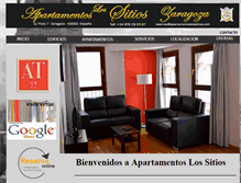 Tablet Screenshot of apartamentoslossitios.com